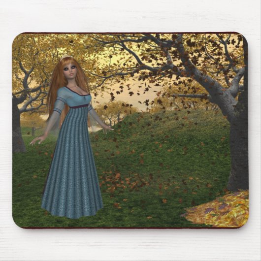 Herbstsaison Queen - Fantasy Mousepad (Vorne)