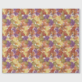 Herbstsaison Rustikale Blätter Geschenkpapier (Flach)