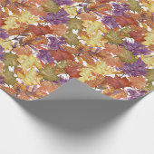 Herbstsaison Rustikale Blätter Geschenkpapier (Ecke)