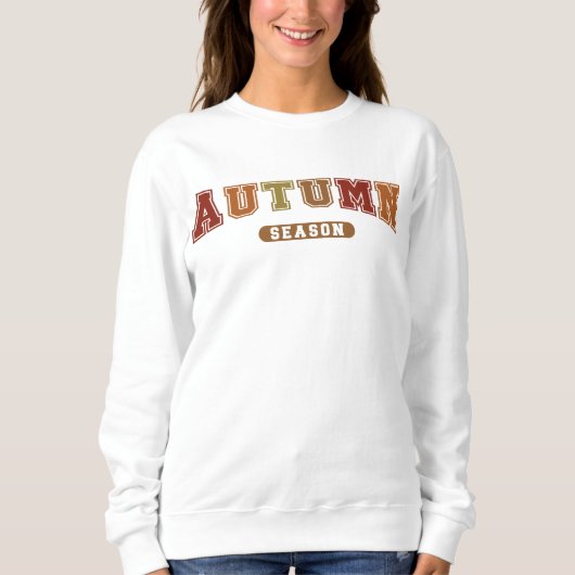 Herbstsaison Trendfall Varsity Sweatshirt (Vorderseite)