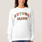 Herbstsaison Trendfall Varsity Sweatshirt (Vorderseite)