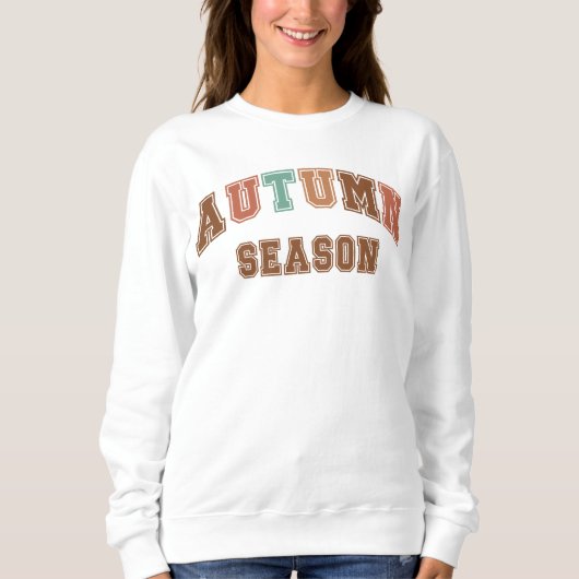 Herbstsaison Trendfall Varsity Sweatshirt (Vorderseite)