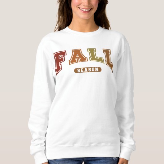 Herbstsaison Trendy Herbst Varsity Sweatshirt (Vorderseite)