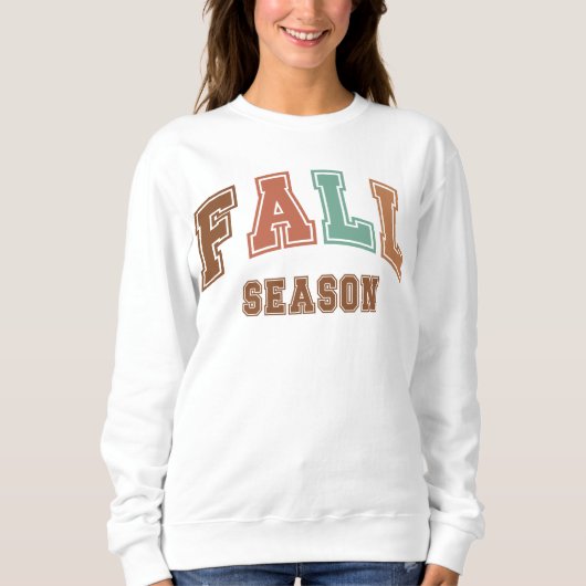Herbstsaison Trendy Herbst Varsity Sweatshirt (Vorderseite)