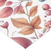 Herbstsaison Verlasst Berries auf Weiß Kurzer Tischläufer (Ecke)