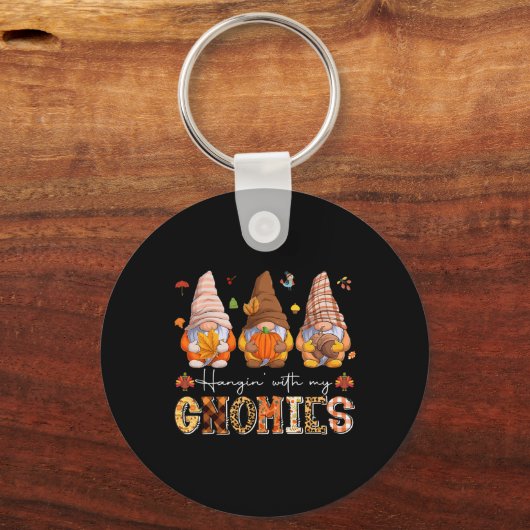 Herbstsaison Vibes mit meinen Gnomen Schlüsselanhänger (Vorderseite)