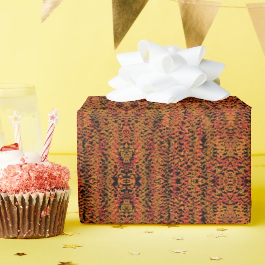 Herbstsaison Wechselnde Farben Laub Blätter Kunst Geschenkpapier (Geburtstagsparty)