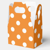 Herbstsaison White Polka Dot Muster Gefälligkeitsb Geschenkschachtel (Geöffnet)