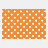 Herbstsaison White Polka Dot Muster Geschenkpapier Set (Vorderseite 2)