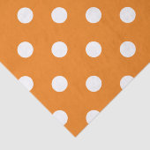 Herbstsaison White Polka Dot Muster Seidenpapier (Detail)