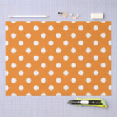 Herbstsaison White Polka Dot Muster Seidenpapier (Handwerk)