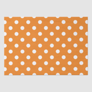 Herbstsaison White Polka Dot Muster Seidenpapier