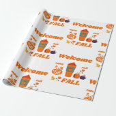 Herbstsaisongestaltung Geschenkpapier (Ungerollt)