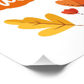 Herbstsaisongestaltung Poster (Ecke)