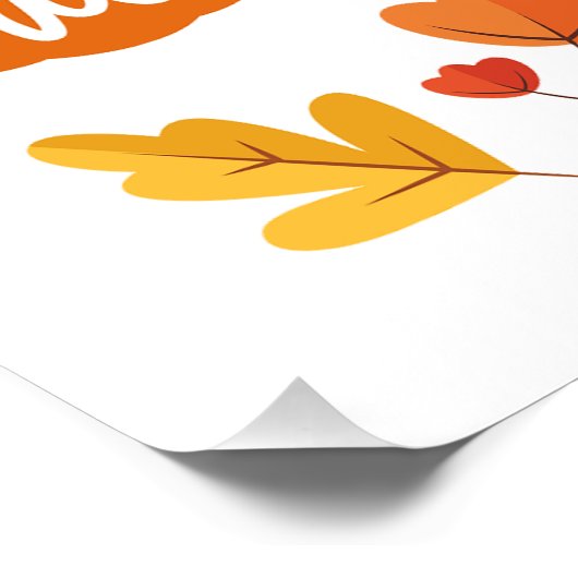 Herbstsaisongestaltung Poster (Ecke)