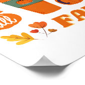 Herbstsaisongestaltung Poster (Ecke)