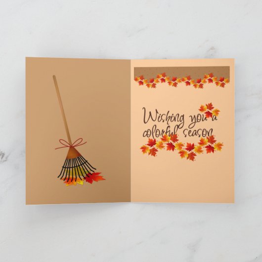 Herbstsaisonkarten Dankeskarte (Innenseite)