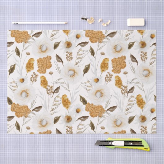 Herbstsaisonmuster Seidenpapier (Handwerk)