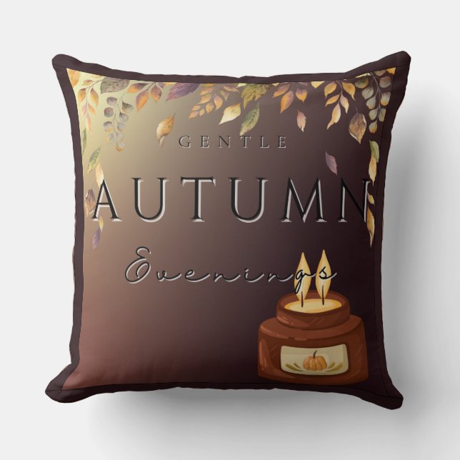 Herbstsanfte Abend Pillow Cosy Fall Zuhause Kissen (Vorderseite)