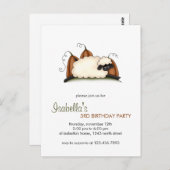 Herbstschaf ・ Schafe und Kürbisgewächse Postkarte (Vorne/Hinten)