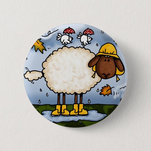 Herbstschafknopf Button (Vorderseite)