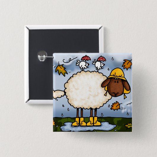 Herbstschafknopf Button (Vorne & Hinten)