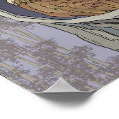 Herbstschale und Herbstfarben-Poster Poster (Ecke)