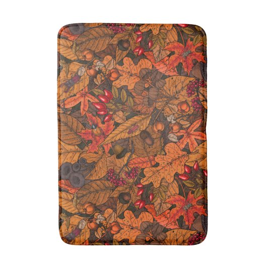 Herbstschätze Badematte (Vorderseite Vertikal)