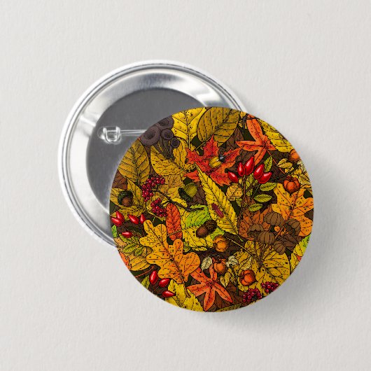 Herbstschätze Button (Vorne & Hinten)