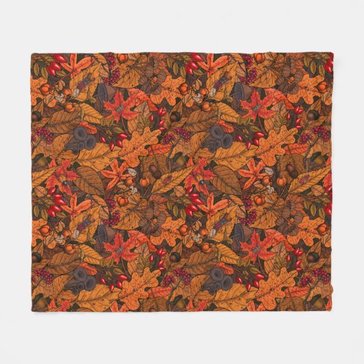 Herbstschätze Decke (Vorderseite (Horizontal))