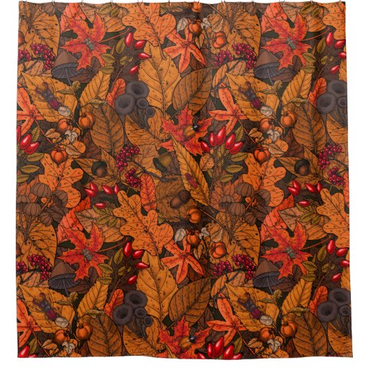 Herbstschätze Duschvorhang (Vorderseite)