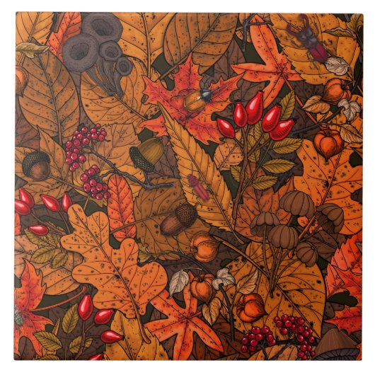 Herbstschätze Fliese (Vorderseite)