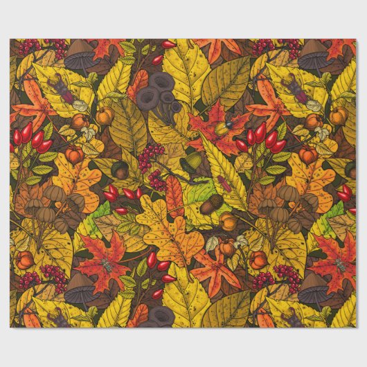 Herbstschätze Geschenkpapier (Flach)