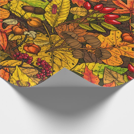 Herbstschätze Geschenkpapier (Ecke)