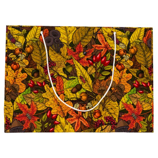 Herbstschätze Große Geschenktüte (Rückseite)
