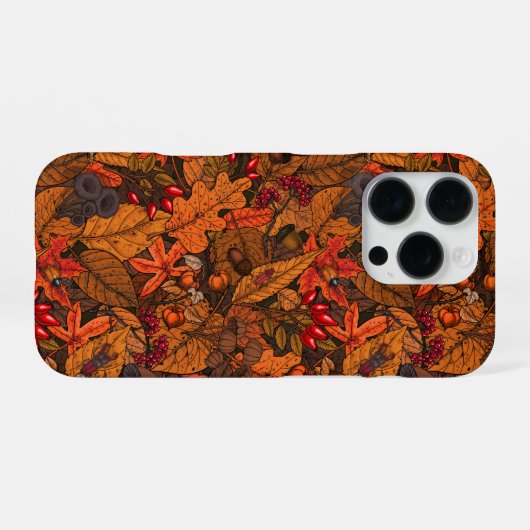 Herbstschätze iPhone Hülle (Rückseite (Horizontal))