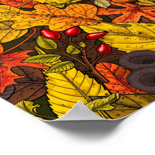 Herbstschätze Poster (Ecke)