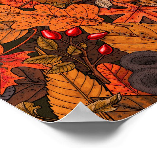 Herbstschätze Poster (Ecke)