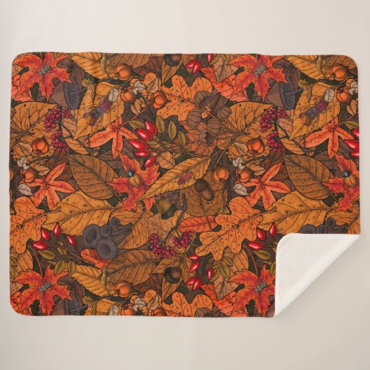 Herbstschätze Sherpadecke (Vorderseite (Horizontal))