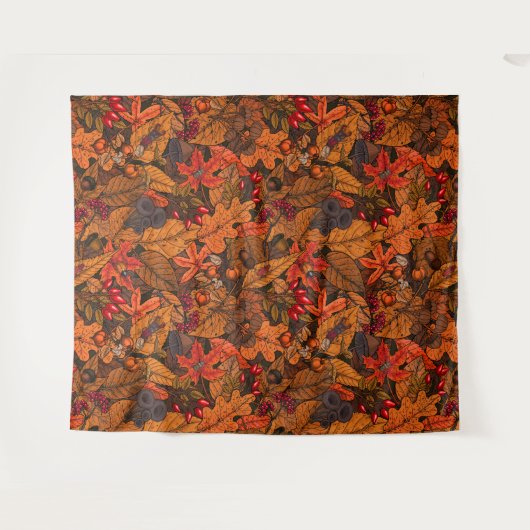 Herbstschätze Wandteppich (Vorderseite (Horizontal))