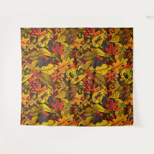 Herbstschätze Wandteppich (Vorderseite (Horizontal))