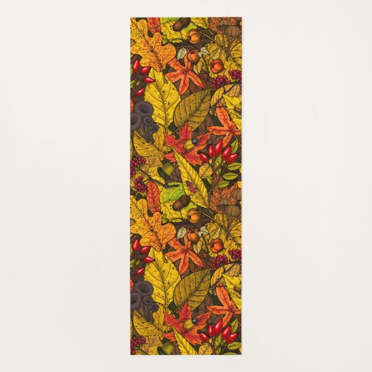 Herbstschätze Yogamatte (Rückseite)