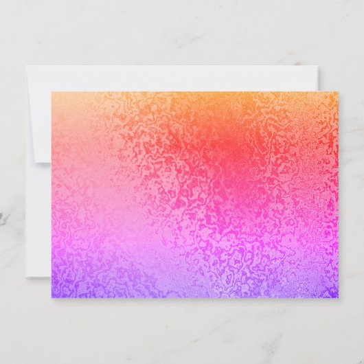 Herbstschimmer Farben Rosa Save the Date Lila Einladung (Rückseite)