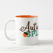 Herbstschläfer Acorn und Eichenholz Zweifarbige Tasse (Links)