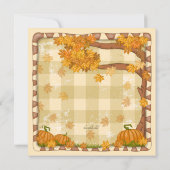 Herbstschläfrigkeit Einladung (Rückseite)