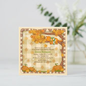 Herbstschläfrigkeit Einladung (Stehend Vorderseite)