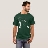 Herbstschlag Fischen Forelle T-Shirt (Vorne ganz)