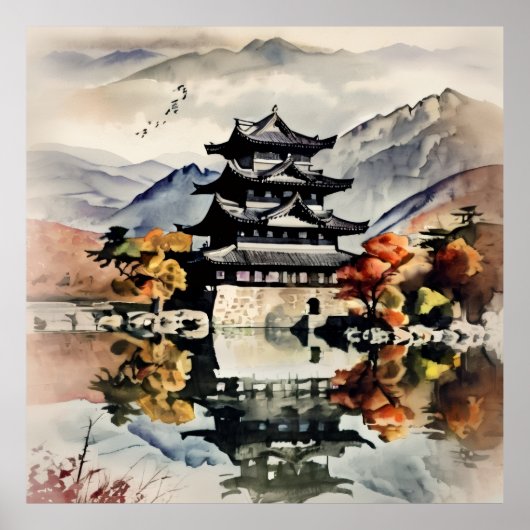 Herbstschloss Poster (Vorne)
