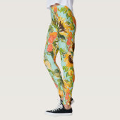 Herbstschlucker: Nahtloses Naturmuster Leggings (Links)