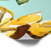 Herbstschlucker: Nahtloses Naturmuster Poster (Ecke)